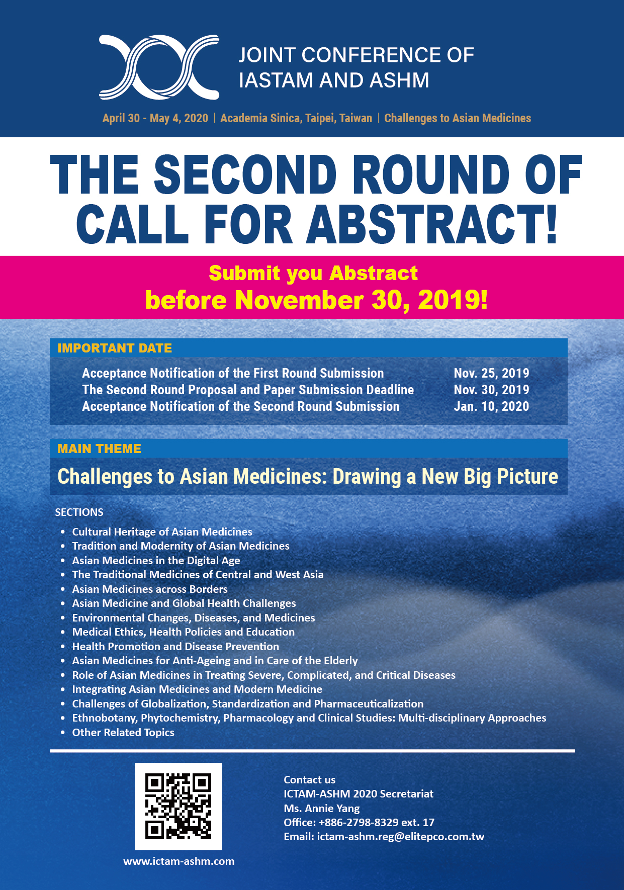 Call for Abstracts — Deadline Nov 30 IASTAM